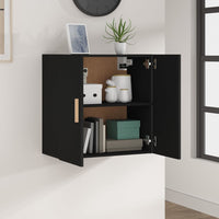 Thumbnail for Wandschrank Schwarz 60x30x60 cm Holzwerkstoff