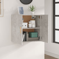 Thumbnail for Wandschrank Betongrau 60x30x60 cm Holzwerkstoff