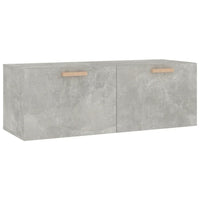 Thumbnail for Wandschrank Betongrau 100x36,5x35 cm Holzwerkstoff