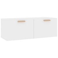 Thumbnail for Wandschrank Hochglanz-Weiß 100x36,5x35 cm Holzwerkstoff