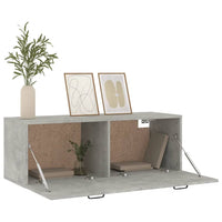 Thumbnail for Wandschrank Betongrau 100x36,5x35 cm Holzwerkstoff
