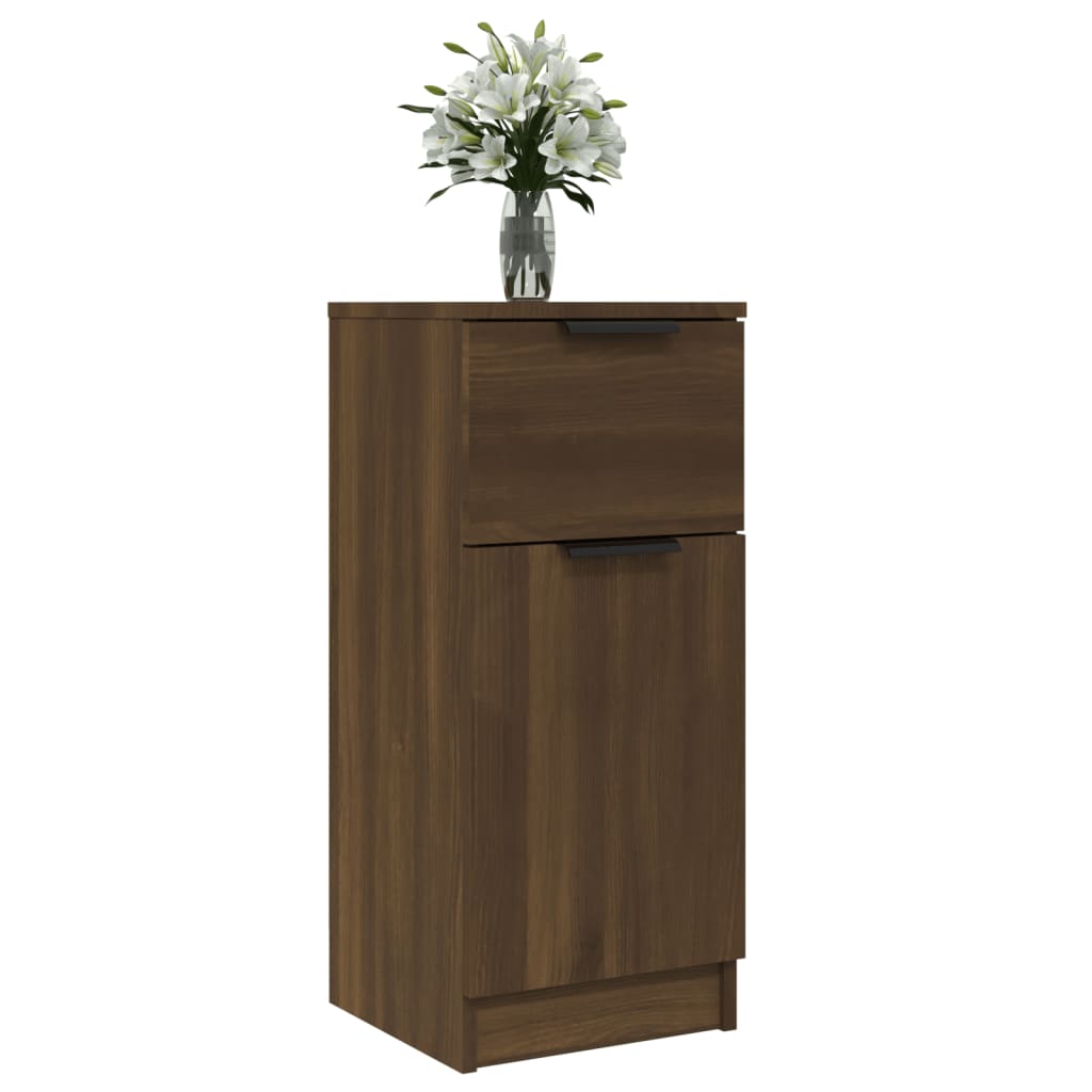 Sideboard Braun Eichen-Optik 30x30x70 cm Holzwerkstoff