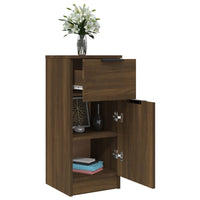 Thumbnail for Sideboard Braun Eichen-Optik 30x30x70 cm Holzwerkstoff