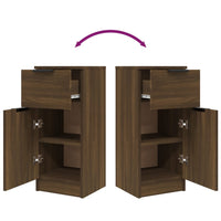 Thumbnail for Sideboard Braun Eichen-Optik 30x30x70 cm Holzwerkstoff