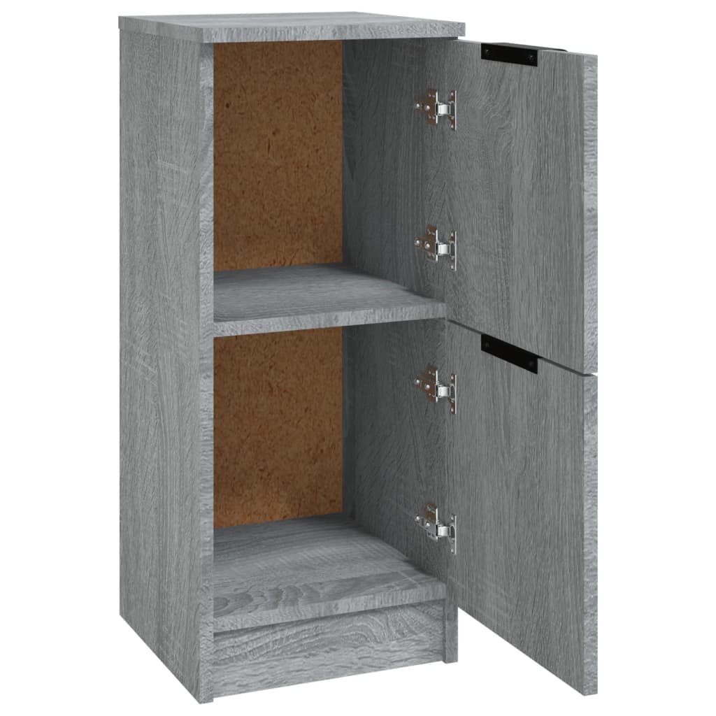 Sideboards 2 Stk. Grau Sonoma 30x30x70 cm Holzwerkstoff