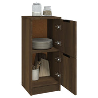 Thumbnail for Sideboard Braun Eichen-Optik 30x30x70 cm Holzwerkstoff