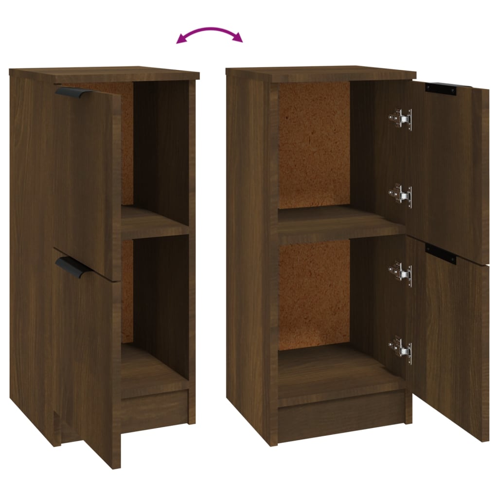 Sideboard Braun Eichen-Optik 30x30x70 cm Holzwerkstoff