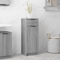 Thumbnail for Badschrank Grau Sonoma 32x34x90 cm Holzwerkstoff