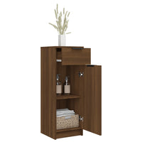 Thumbnail for Badschrank Braun Eichen-Optik 32x34x90 cm Holzwerkstoff