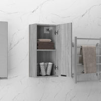 Thumbnail for Wand-Badschrank Grau Sonoma 32x20x67 cm