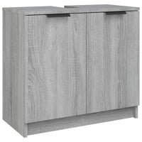 Thumbnail for Badschrank Grau Sonoma 64,5x33,5x59 cm Holzwerkstoff