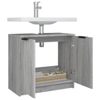 Thumbnail for Badschrank Grau Sonoma 64,5x33,5x59 cm Holzwerkstoff