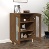 Thumbnail for Sideboard Braun Eichen-Optik 69,5x34x90 cm Holzwerkstoff