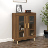Thumbnail for Sideboard Braun Eichen-Optik 69,5x34x90 cm Holzwerkstoff