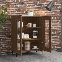 Thumbnail for Sideboard Braun Eichen-Optik 69,5x34x90 cm Holzwerkstoff