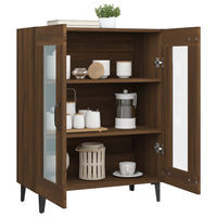 Thumbnail for Sideboard Braun Eichen-Optik 69,5x34x90 cm Holzwerkstoff