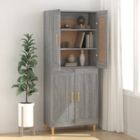 Thumbnail for Sideboard Grau Sonoma 69,5x34x90 cm Holzwerkstoff