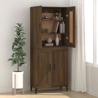 Thumbnail for Sideboard Braun Eichen-Optik 69,5x34x90 cm Holzwerkstoff