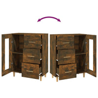 Thumbnail for Sideboard Räuchereiche 69,5x34x90 cm Holzwerkstoff