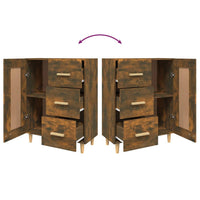 Thumbnail for Sideboard Räuchereiche 69,5x34x90 cm Holzwerkstoff