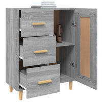 Thumbnail for Sideboard Grau Sonoma 69,5x34x90 cm Holzwerkstoff