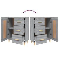 Thumbnail for Sideboard Grau Sonoma 69,5x34x90 cm Holzwerkstoff