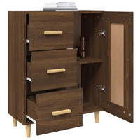 Thumbnail for Sideboard Braun Eichen-Optik 69,5x34x90 cm Holzwerkstoff