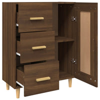 Thumbnail for Sideboard Braun Eichen-Optik 69,5x34x90 cm Holzwerkstoff