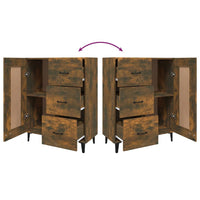 Thumbnail for Sideboard Räuchereiche 69,5x34x90 cm Holzwerkstoff