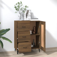 Thumbnail for Sideboard Braun Eichen-Optik 69,5x34x90 cm Holzwerkstoff