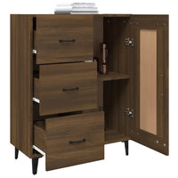 Thumbnail for Sideboard Braun Eichen-Optik 69,5x34x90 cm Holzwerkstoff