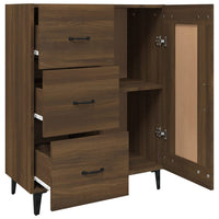 Thumbnail for Sideboard Braun Eichen-Optik 69,5x34x90 cm Holzwerkstoff