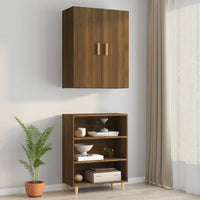 Thumbnail for Hängeschrank Braun Eichen-Optik 69,5x34x90 cm