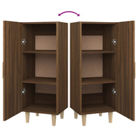 Thumbnail for Sideboard Braun Eichen-Optik 34,5x34x90 cm Holzwerkstoff