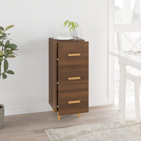 Thumbnail for Sideboard Braun Eichen-Optik 34,5x34x90 cm Holzwerkstoff