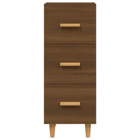 Thumbnail for Sideboard Braun Eichen-Optik 34,5x34x90 cm Holzwerkstoff