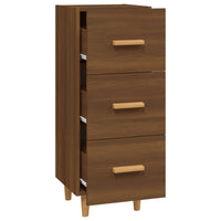 Thumbnail for Sideboard Braun Eichen-Optik 34,5x34x90 cm Holzwerkstoff