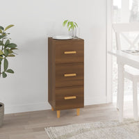 Thumbnail for Sideboard Braun Eichen-Optik 34,5x34x90 cm Holzwerkstoff