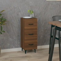 Thumbnail for Sideboard Braun Eichen-Optik 34,5x34x90 cm Holzwerkstoff