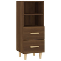 Thumbnail for Sideboard Braun Eichen-Optik 34,5x34x90 cm Holzwerkstoff