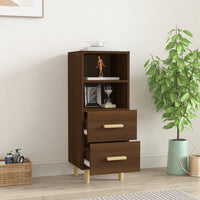 Thumbnail for Sideboard Braun Eichen-Optik 34,5x34x90 cm Holzwerkstoff