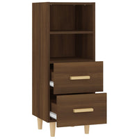Thumbnail for Sideboard Braun Eichen-Optik 34,5x34x90 cm Holzwerkstoff