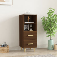 Thumbnail for Sideboard Braun Eichen-Optik 34,5x34x90 cm Holzwerkstoff