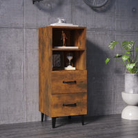 Thumbnail for Sideboard Räuchereiche 34,5x34x90 cm Holzwerkstoff