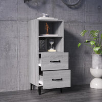 Thumbnail for Sideboard Grau Sonoma 34,5x34x90 cm Holzwerkstoff