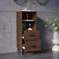 Thumbnail for Sideboard Braun Eichen-Optik 34,5x34x90 cm Holzwerkstoff