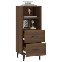 Thumbnail for Sideboard Braun Eichen-Optik 34,5x34x90 cm Holzwerkstoff