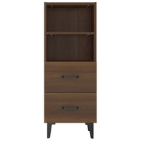 Thumbnail for Sideboard Braun Eichen-Optik 34,5x34x90 cm Holzwerkstoff