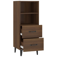 Thumbnail for Sideboard Braun Eichen-Optik 34,5x34x90 cm Holzwerkstoff