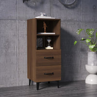 Thumbnail for Sideboard Braun Eichen-Optik 34,5x34x90 cm Holzwerkstoff